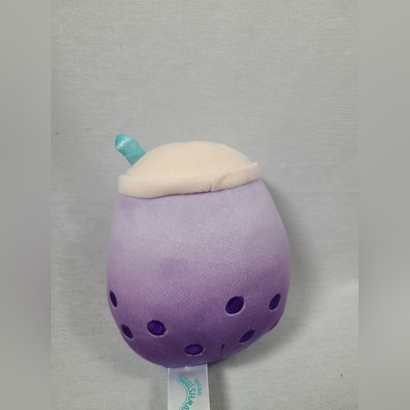 Squishmallow 5 Inch Poplina the Purple Boba Tea Plush Toy - Picture 2 of 2